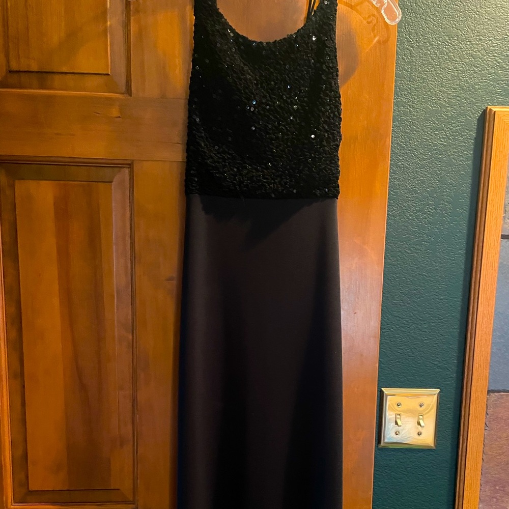 Long sequined evening gown